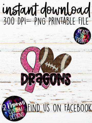 Dragons- Pink out Football