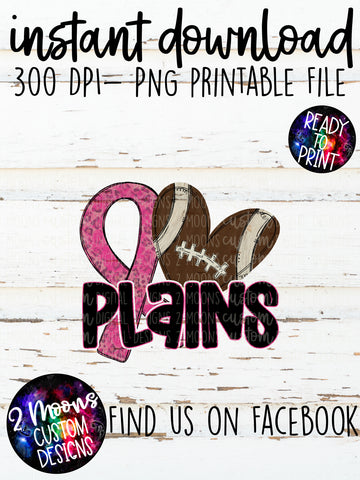 Plains- Pink out Football