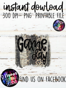 Game Day - Volleyball Brushstroke - Handlettered