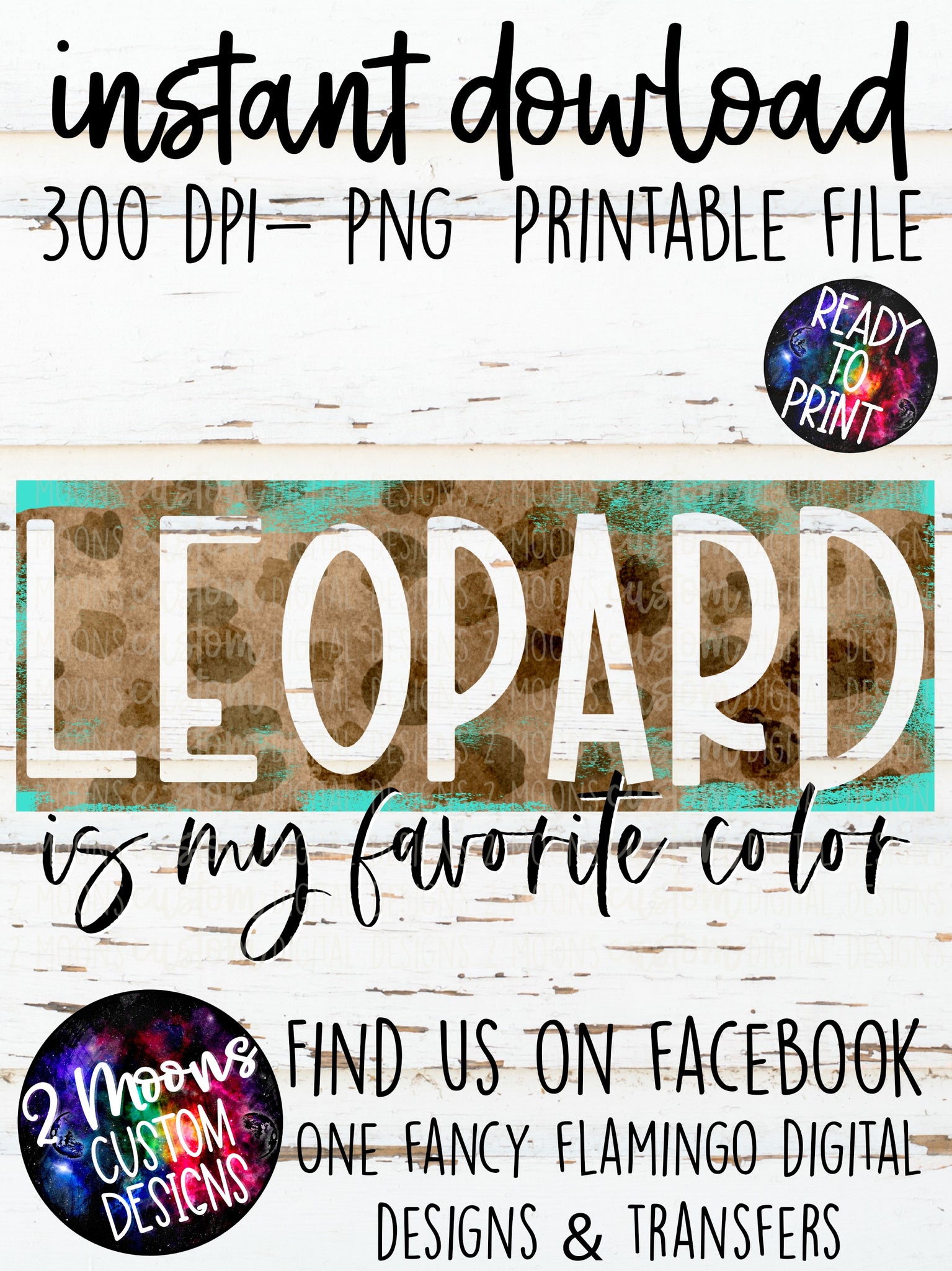 Leopard is my favorite color- turquoise- leopard print