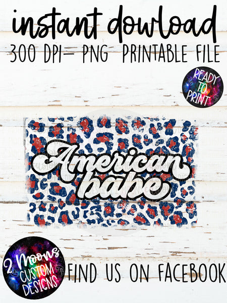 American Babe- Patriotic Leopard Print