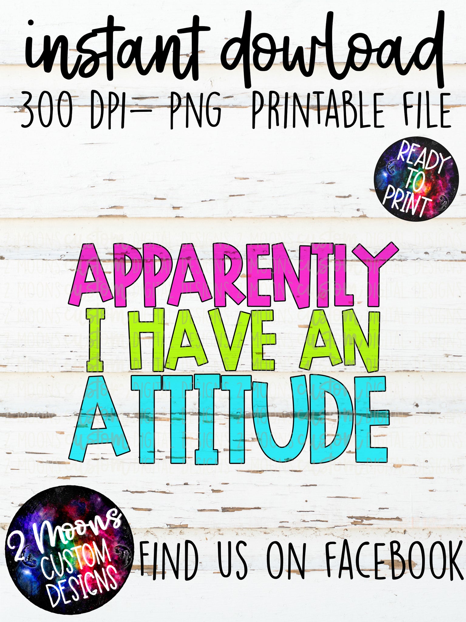 Apparently I have an Attitude- Quote Design