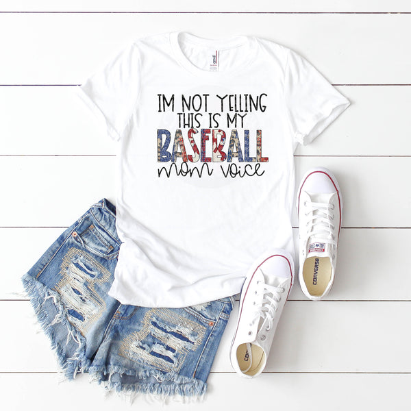 Baseball Mom Voice- Baseball Design- Sports Design
