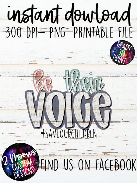 Be Their Voice- Hand Lettered Design