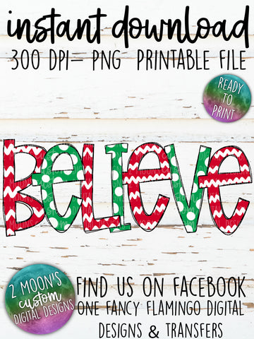 Believe- Christmas Design