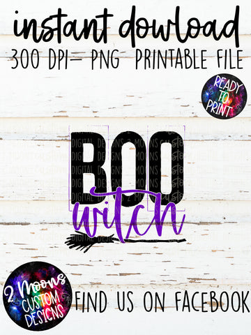Boo Witch- Halloween Design