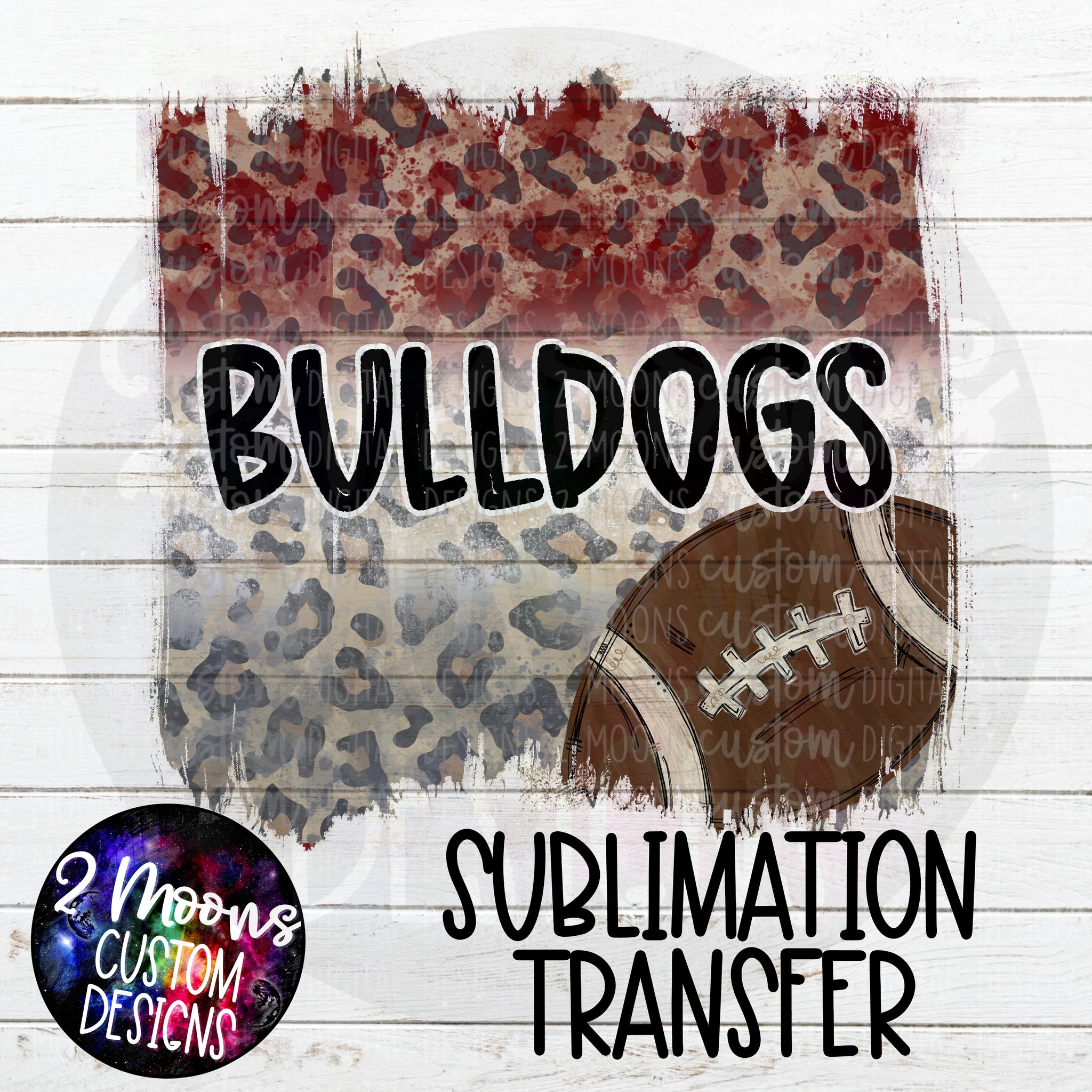 Bulldogs- Football Design- Sublimation Transfer