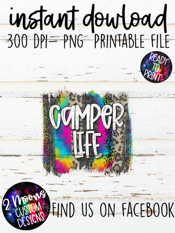 Camper Life- Tie-Dye Brushstroke