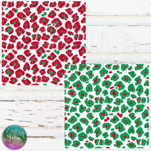 Christmas Leopard Paper