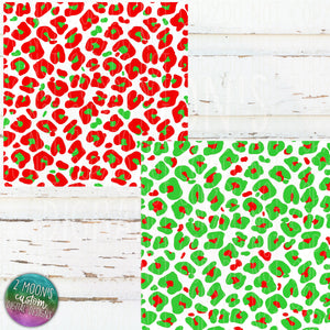 Bright Christmas Leopard Paper