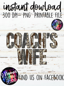 Coach's Wife- Football