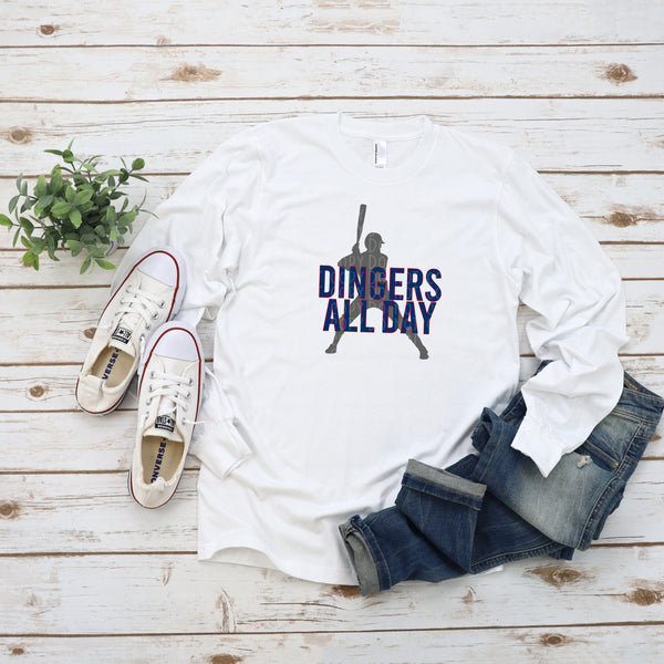 Dingers All Day- Bundle With Youth and Teenage Silhoutte- Baseball Design