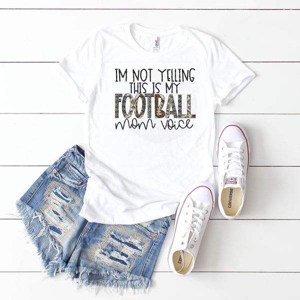 Football Mom Voice- Football Design- Sports Design