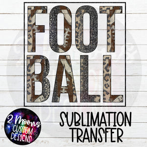 Football- Football Brushstroke Fill- Sublimation Transfer