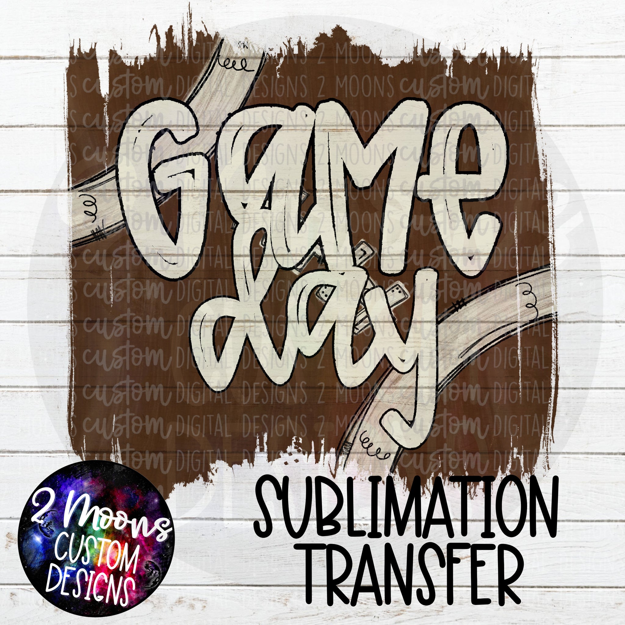 Game Day- Football Pattern- Sublimation Transfer
