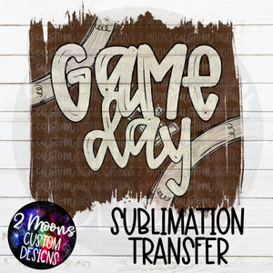Game Day- Football Pattern- Sublimation Transfer