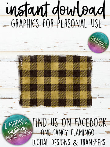 Gold Buffalo Plaid Backgrounds- Add your own text