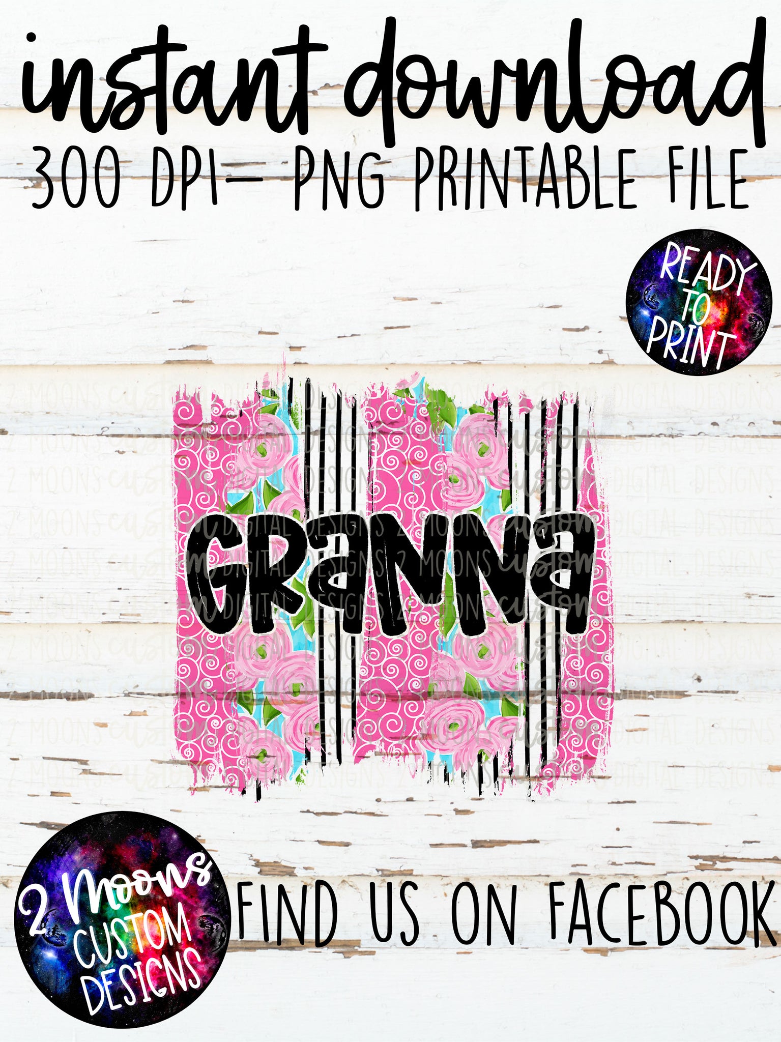 Granna- Floral Brushstroke