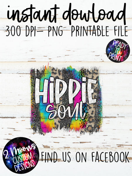 Hippie Soul- Tie-Dye Brushstroke