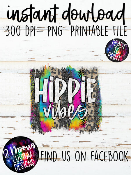 Hippie Vibes- Tie-Dye Brushstroke