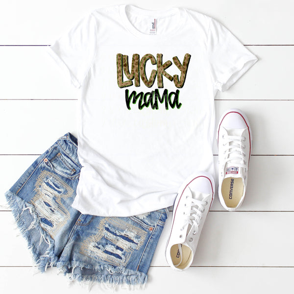 Lucky Mama- Hand lettered- St. Patty's Day
