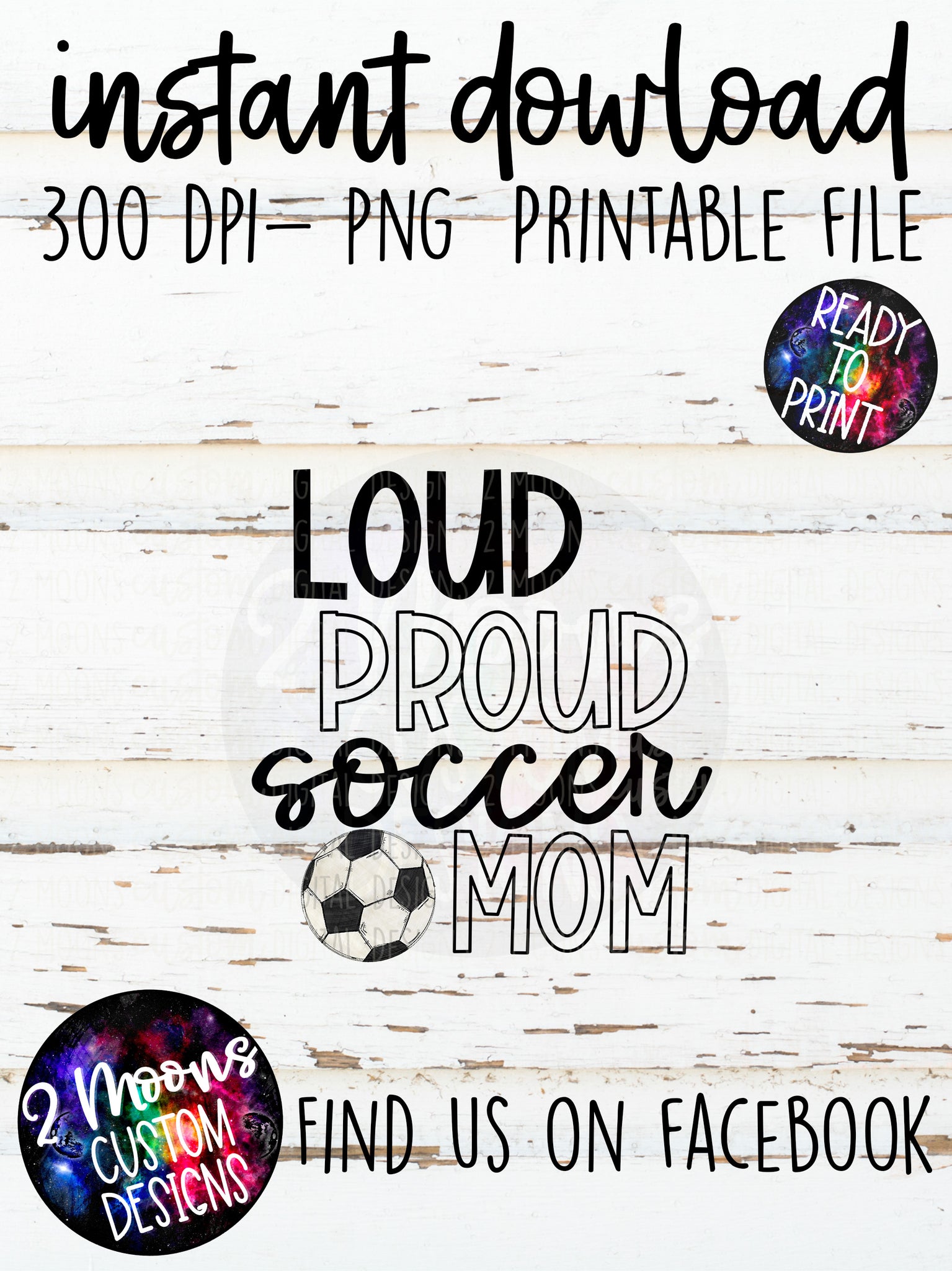 Loud Proud Mom- Soccer- Doodle Sports