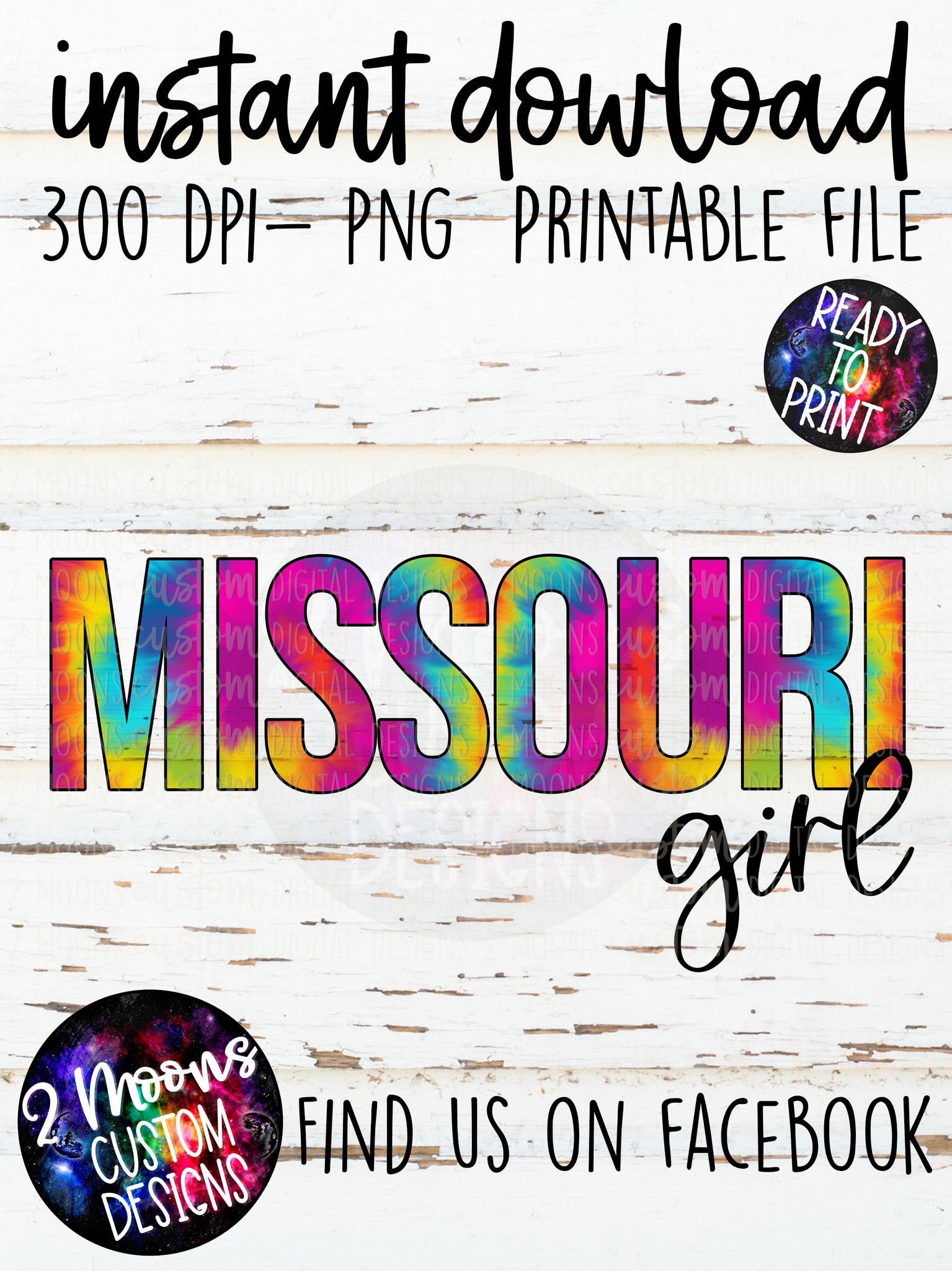 Missouri Girl- Tie-Dye State