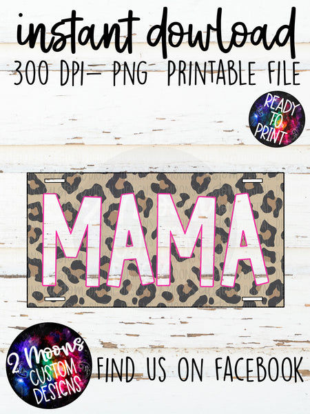 Mama- Leopard Print