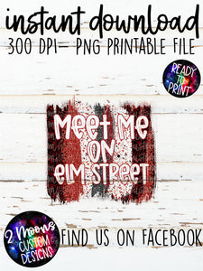 Meet Me on Elm Street- Horror Brushstroke