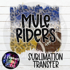 Muleriders- Football Design- Sublimation Transfer
