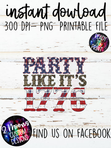 Party Like it's 1776- Patriotic Design