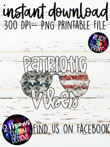 Patriotic Vibes- Patriotic Glasses