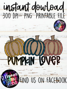 Pumpkin Lover- Doodle Design