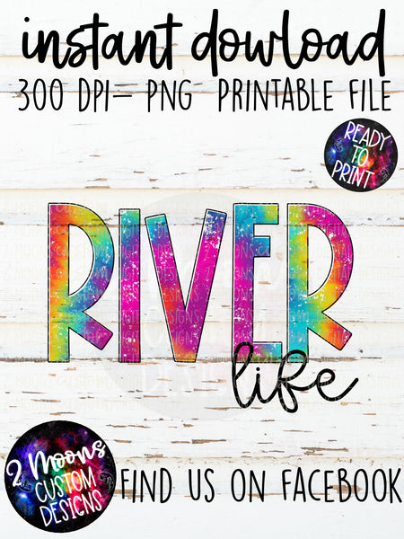 River Life- Tie-Dye Design