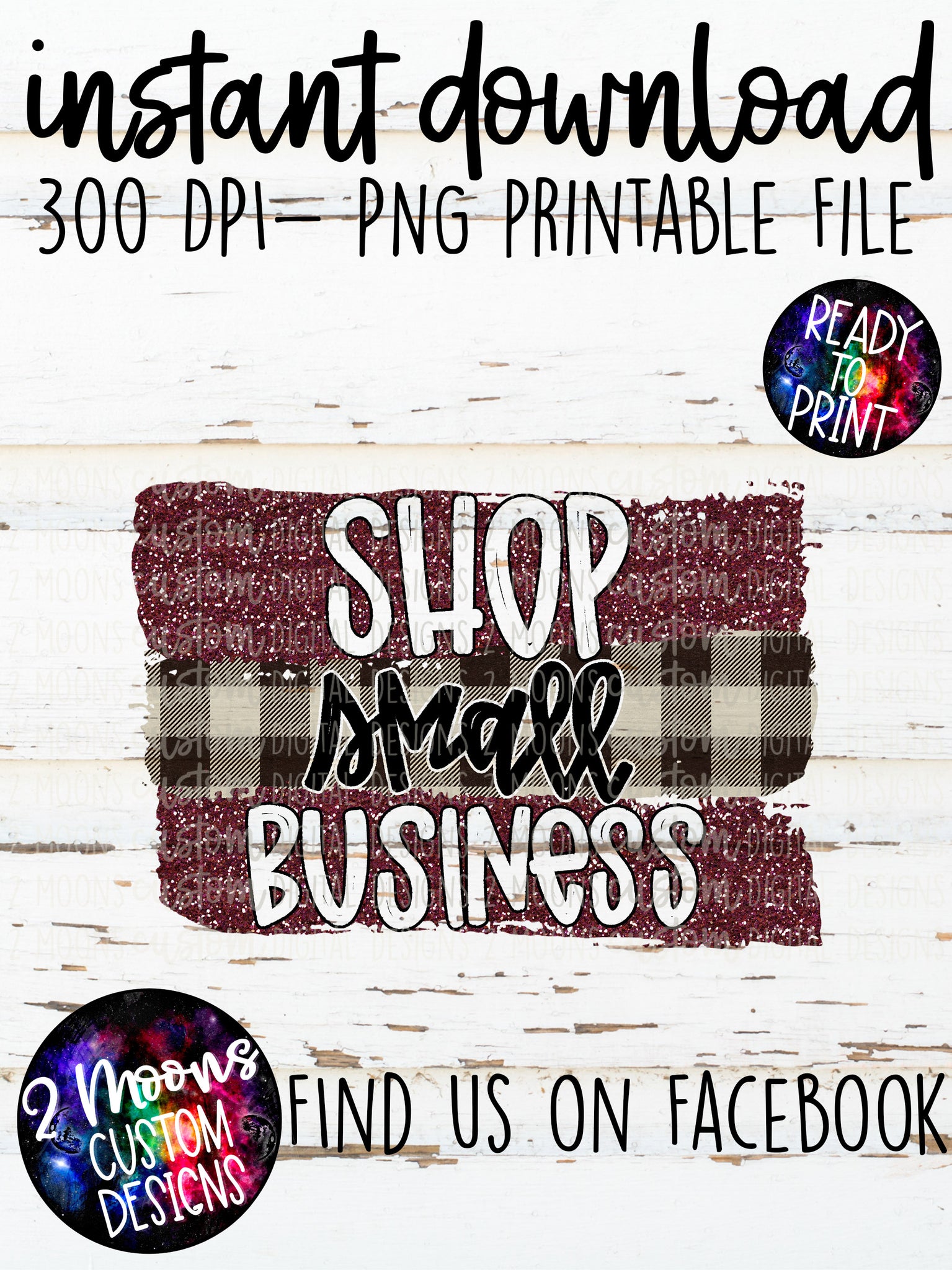 Shop Small Business- Plum