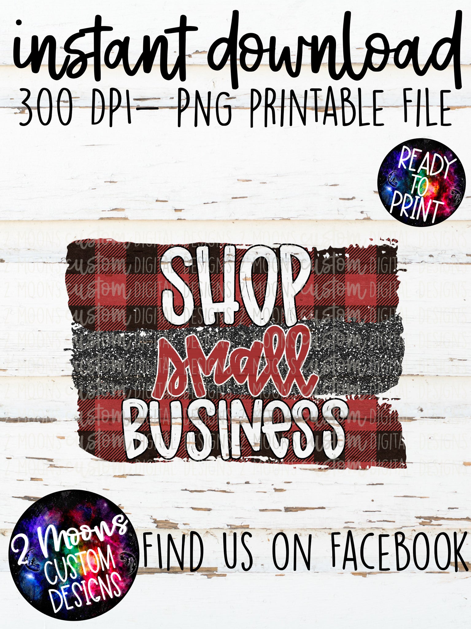 Shop Small Business- Red Buffalo Plaid