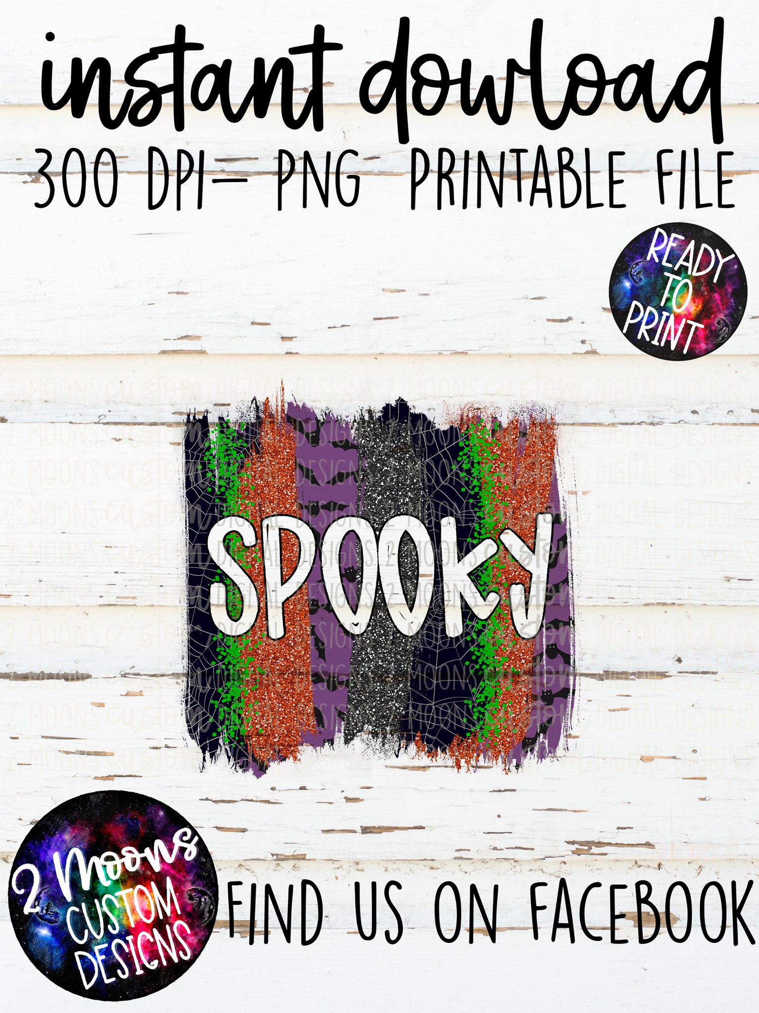Spooky- Halloween Brushstroke