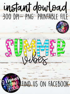 Summer Vibes- Doodle Design