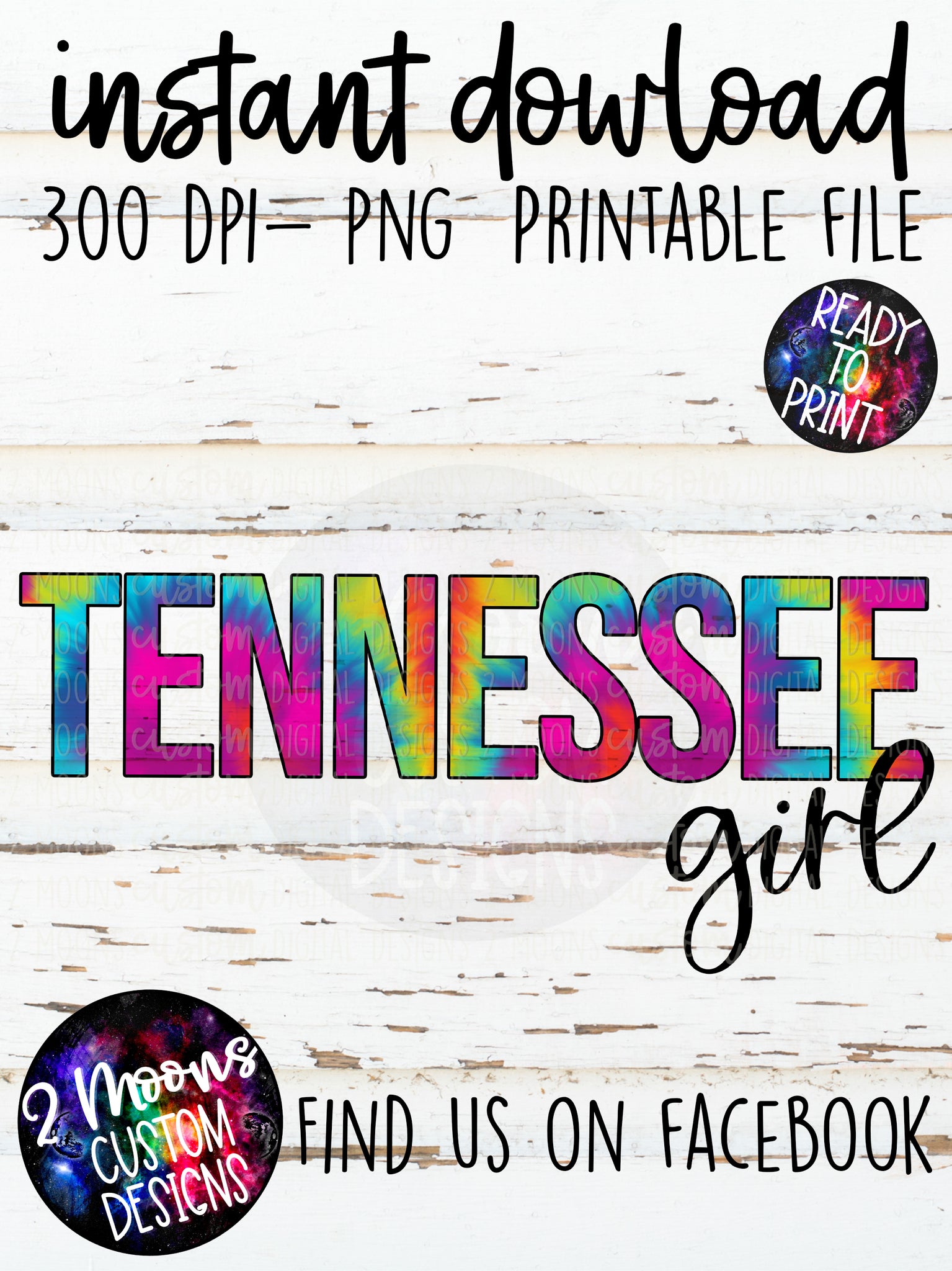 Tennessee Girl- Tie-Dye State