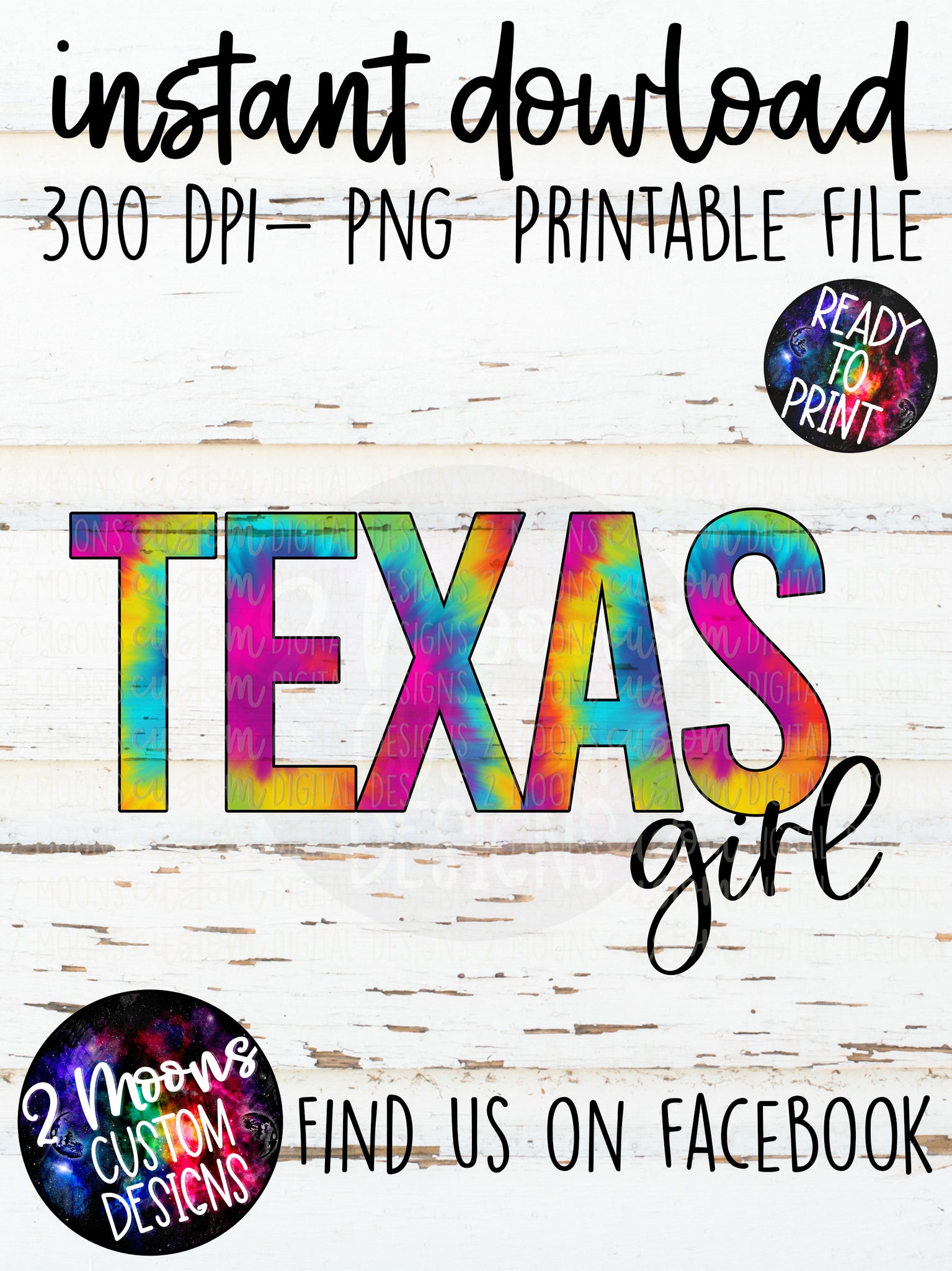 Texas Girl- Tie-Dye State