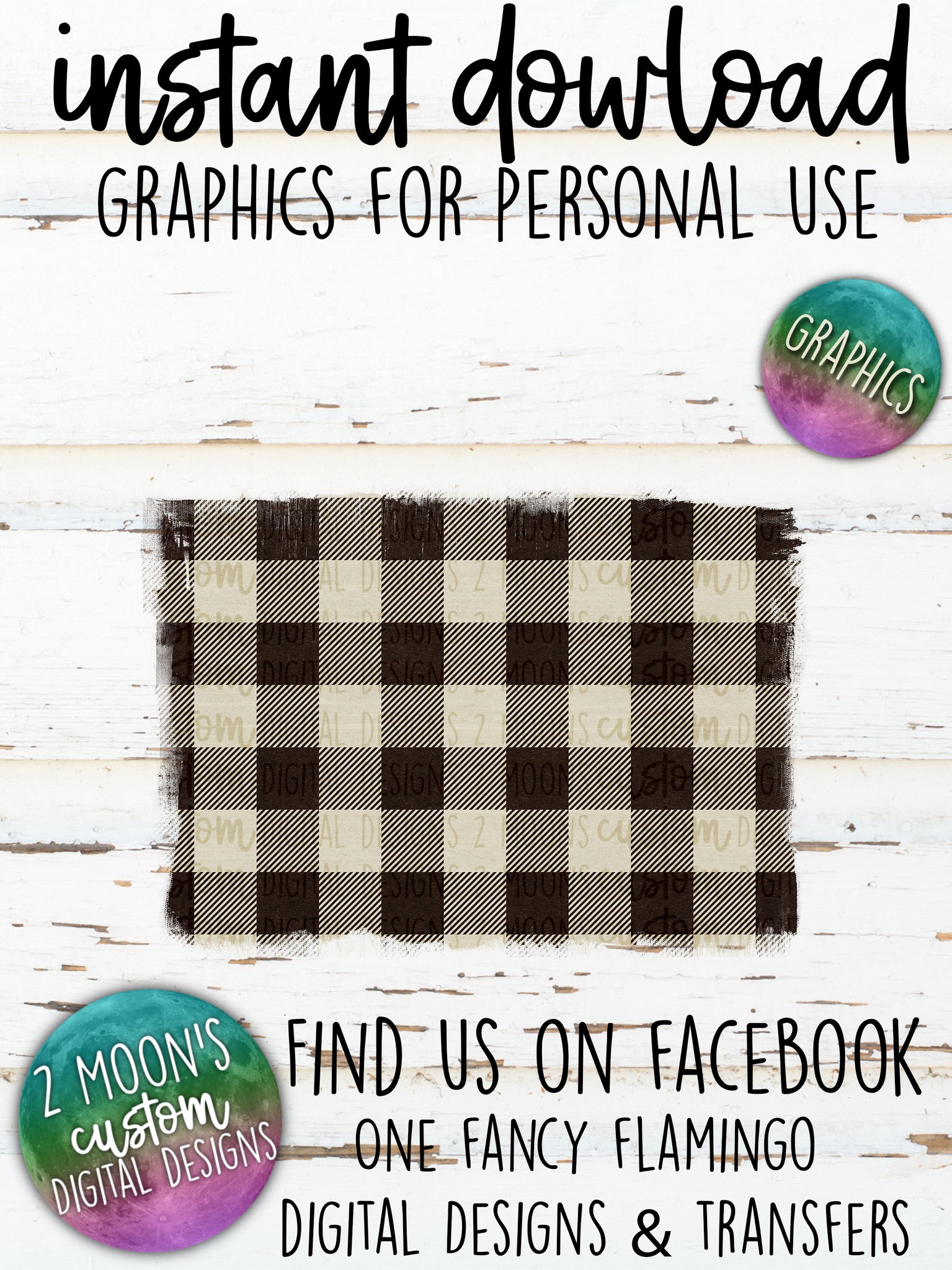 Buffalo Plaid Backgrounds- Add your own text